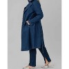 Women's WASHED DENIM TRENCH COAT - SKIES ARE BLUE - 2 of 4