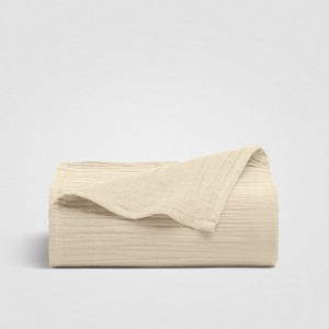Crane Home | Dune Crinkled Comfort Flat Sheet (Sandstone) - 1 of 4