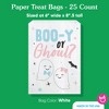 Big Dot of Happiness Boo-y or Ghoul Paper Treat Bags, Gender Reveal Individual Candy Snack Favors, Greaseproof White Sandwich Cookie Bags - 25 Count - 4 of 4
