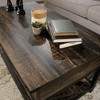 GDFStudio Hiland Industrial Metal and Wood Lift-Top Coffee Table with Hidden Storage - 4 of 4