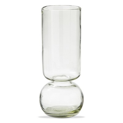 TAG 5" x 14" Amaryllis Recycled Large Clear Glass Floral Flower Bouquet Vase