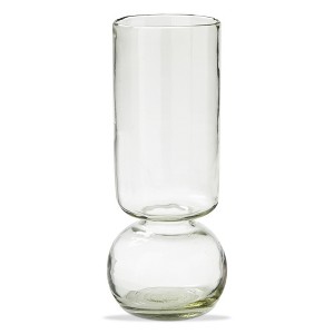 TAG 5" x 14" Amaryllis Recycled Large Clear Glass Floral Flower Bouquet Vase - 1 of 2