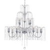 Vienna Full Spectrum Crystal Rain Chrome Chandelier 33" Wide Modern 12-Light Fixture for Dining Room House Foyer Kitchen Island Entryway Bedroom Home - 3 of 4