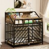 Ridstar 42.5 in. H Brown Heavy Dog Wooden Crate with Three Drawers Storages For Large Dogs - 3 of 4