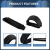 Unique Bargains Bike Pedal Straps Toe Clips Straps Adjustable Anti-Slip Bicycle Feet Straps Black 1 Pair - 4 of 4