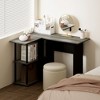 HOMLUX L Shaped Computer Desk Corner Study Writing Desk with Open Storage Shelves for Home Workspace - 3 of 4