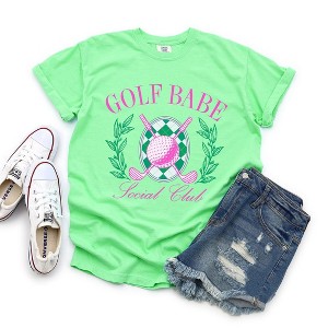 Simply Sage Market Women's Golf Babe Short Sleeve Garment Dyed Tee - 1 of 3