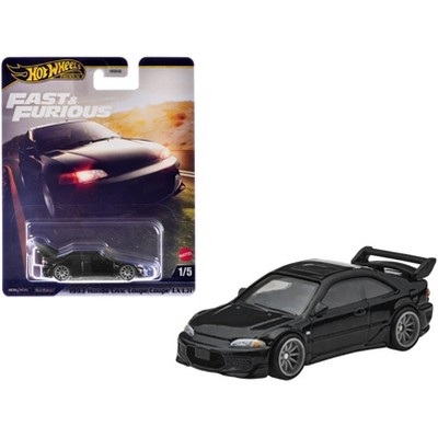 1993 Honda Civic Coupe EX EJ1 Black "The Fast and the Furious" (2001) Movie Diecast Model Car by Hot Wheels