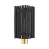 Livex Lighting Greenwich 1 - Light Post Light in  Black/Satin Brass - 3 of 4