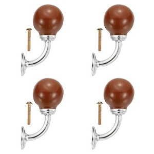 Unique Bargains Ceramic Coat Key Hanging Drawer Wardrobe Cabinet Handles 4 Pcs - 1 of 4