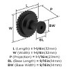 Amerock Farewind Round Knob for Cabinets, Drawers, and Furniture - 3 of 4