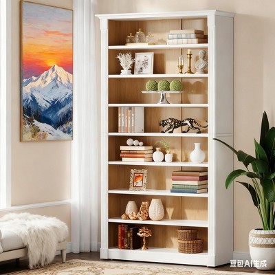 Gulches 70.9" Tall Modern Bookcase, 8-Tier Freestanding Display Shelf