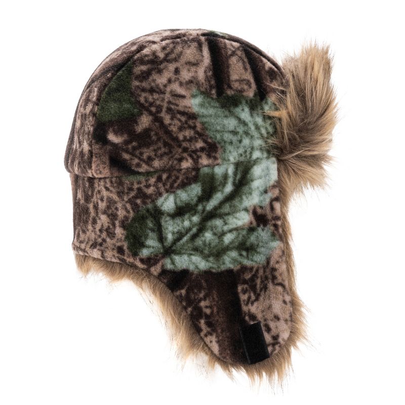 MUK LUKS Quietwear Unisex Fleece Trapper Hat, Adventure, One Size Fits Most, 3 of 4