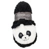 Elanze Designs Panda Black Women's Animal Cozy Plush Lined Non Slip Fuzzy Slipper - Small - 3 of 4