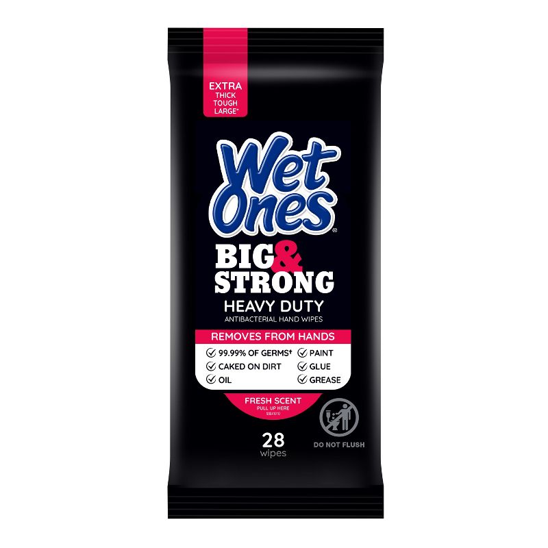 Wet Ones Big &#38; Strong Hand Wipes - 28ct, 1 of 9