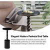 COZAYH Farmhouse Round Pedestal Martini Table for Living Rooms, Bedrooms & Small Spaces, for Holding Drinks, Plants, Lamps or Decorative Pieces, Black - 3 of 4