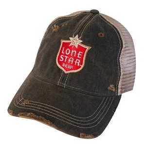 Adult Lone Star Beer Vintage Mesh Hat - 1 of 3
