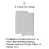 BreathableBaby Waterproof Cover, For 32" x 16"/81 x 41 cm Changing Pad, Gray (2-Pack) - 4 of 4