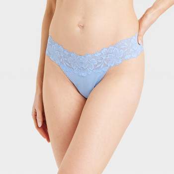 Bonded Cotton Cheeky Panty - Silver blue