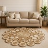Natural Jute Hand Braided Area Rug - 2 of 4
