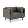 CAVINAS 39" Vintage Upholstered Lounge Chair with Metal Legs, Accent Armchair with Solid Wood Frame & Steel Legs, for Living Room, Bedroom, Office - 4 of 4