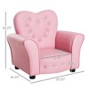 Kids Sofa Toddler Tufted Upholstered Sofa Chair Princess Couch Furniture with Diamond Decoration for Preschool Child - 3 of 4