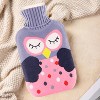 EBF Home Snuggle Pals 2 Liter Hot Water Bottle - Hot & Cold Hot Water Bottle – Menstrual Cramps, Neck Shoulder Pain Relief - 2 of 4