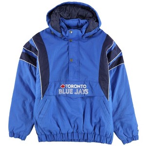 STARTER Mens Toronto Blue Jays Pullover Jacket - 1 of 2