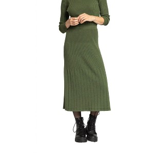 Women's Solid Skirt - IVKO - 1 of 3