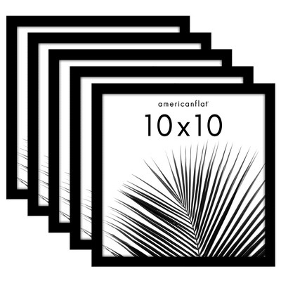 Americanflat 5 Pack of Picture Frames - Plexiglass Cover