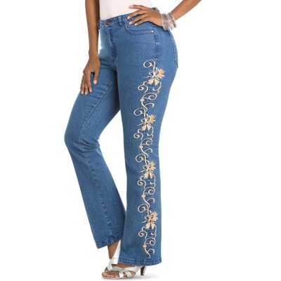 Roaman's Women's Plus Size Whitney Jean With Invisible Stretch