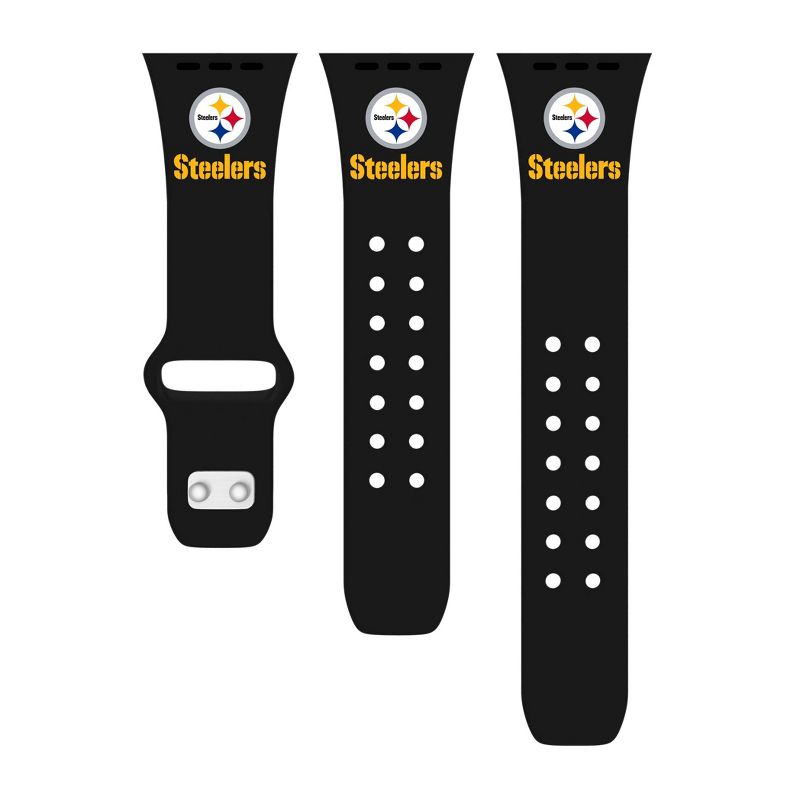 NFL Pittsburgh Steelers Wordmark Apple Watch Band  
, 2 of 3