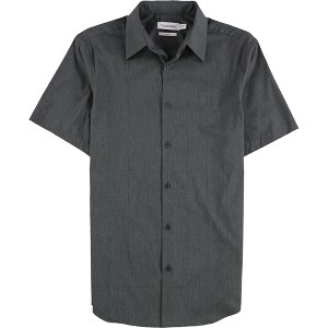 Calvin Klein Mens Slim Fit Tonal Windowpane Button Up Shirt - 1 of 2
