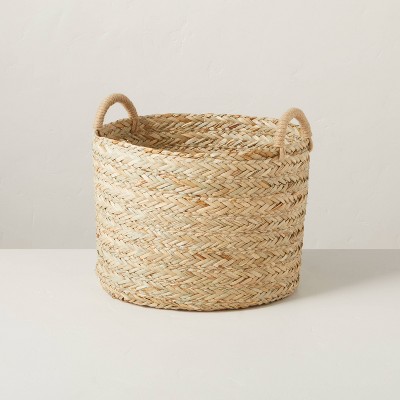 Natural Hand Woven Storage Basket - Extra Small Oat