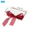 Unique Bargains His and Her Wedding Vows Books Ribbon Card 6.7x4.7 Inch 2 Pcs - 2 of 4