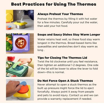 Sunshine Yellow Stainless Steel Insulated Bento Box