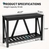 Crestlive Products Entryway Table - Wood Console Table with Shelves, Farmhouse Sofa Table for Entryway, Living Room, Hallway - 3 of 4