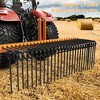 60“ Pine Straw Rake, 3 Point Hitch Landscape Rake Attaches to Cat 0 Cat 1, Durable Powder Coated Steel Spring Landscape Rake for Tractor - 4 of 4