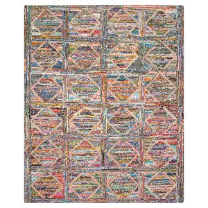 Multi-Colored Abstract Tufted Area Rug - (8