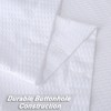 Soft Microfiber Fabric Shower Curtain or Liner with Decorative Embossed Pattern, Water Repellent - 3 of 4