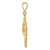 Black Bow Jewelry 14k Yellow Gold 3D Baseball Pitcher Pendant - 2 of 4