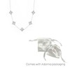 Adornia Silver Plated White Mother of Pearl Floral Station Necklace - 4 of 4
