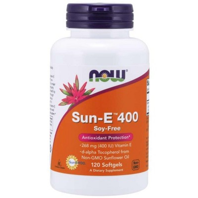 Sun-E 400 IU Softgels by Now Foods  -  120 Softgel