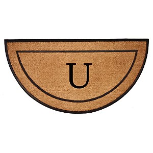 Calloway Mills 106573672U The General Monogram Doormat, 24" x 36", Letter U - 1 of 1