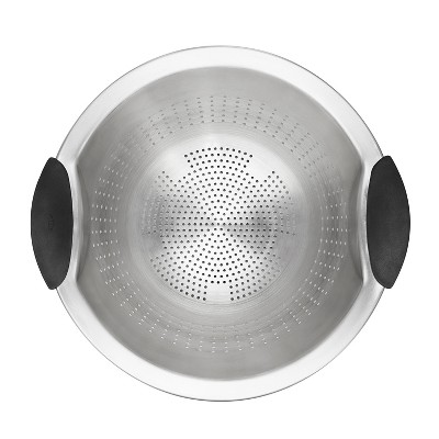 OXO 5 Quart Stainless Steel Colander with Soft-Grip Handles