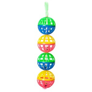A&E Cage Company Happy Beaks Jingle Lattice Balls Bird Interactive Toy - 1 of 2