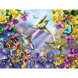 Sunsout Butterflies    Hummingbirds 300 pc   Jigsaw Puzzle 34919 - 1 of 4