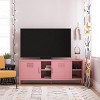 ChicFurnit TV Stands and Consoles Entertainment Center with Storage Cabinets and Open Shelf Media Console for Living Room, Pink, "*15.75"*60" - 3 of 4