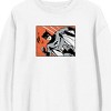 Batmanga Front And Back Cover Art Crew Neck Long Sleeve White Adult Sweatshirt - image 2 of 4