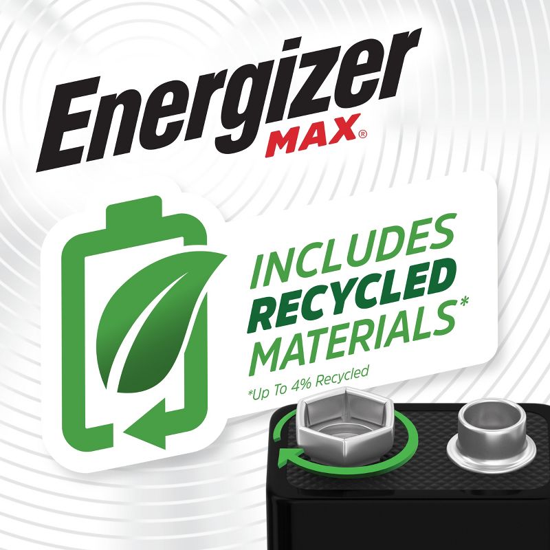 Energizer Max 9V Batteries - Alkaline Battery, 4 of 12